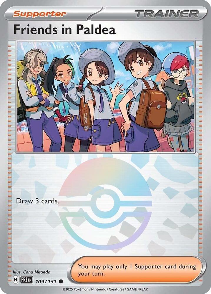 Friends in Paldea (109/131) (Poke Ball Pattern) [Scarlet & Violet: Prismatic Evolutions] | Devastation Store