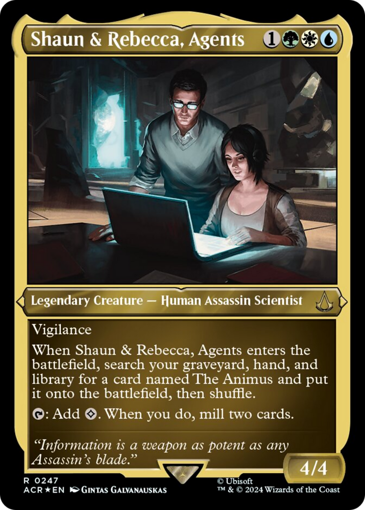 Shaun & Rebecca, Agents (Foil Etched) [Assassin's Creed] | Devastation Store