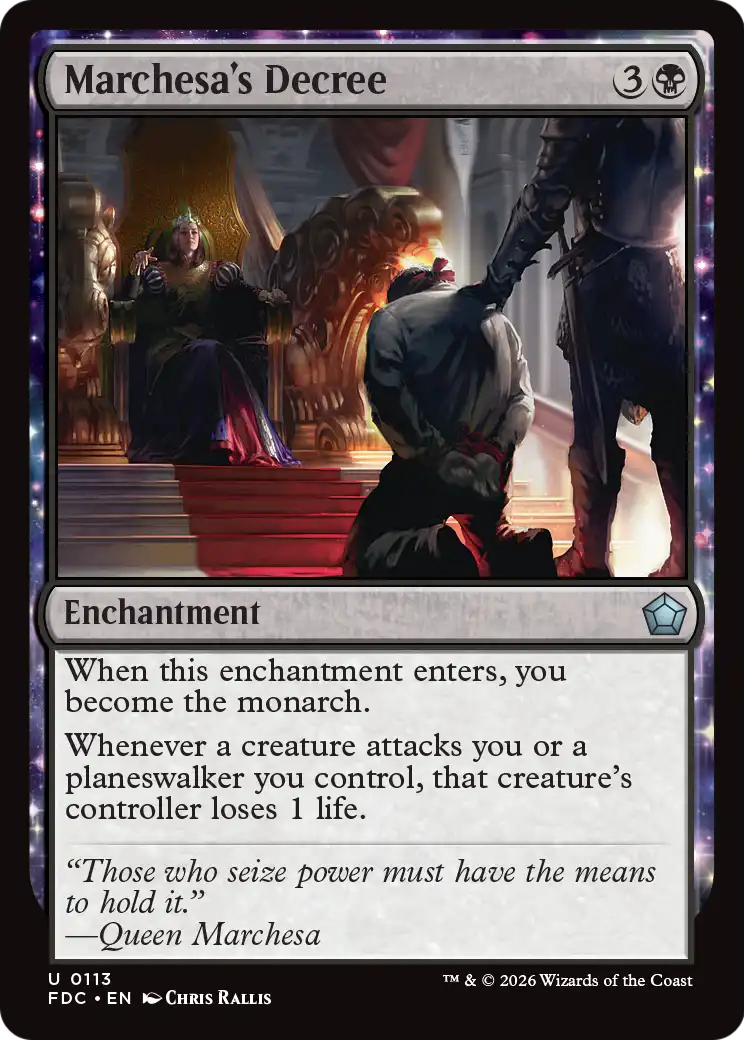 Marchesa's Decree [Foundations Commander] | Devastation Store