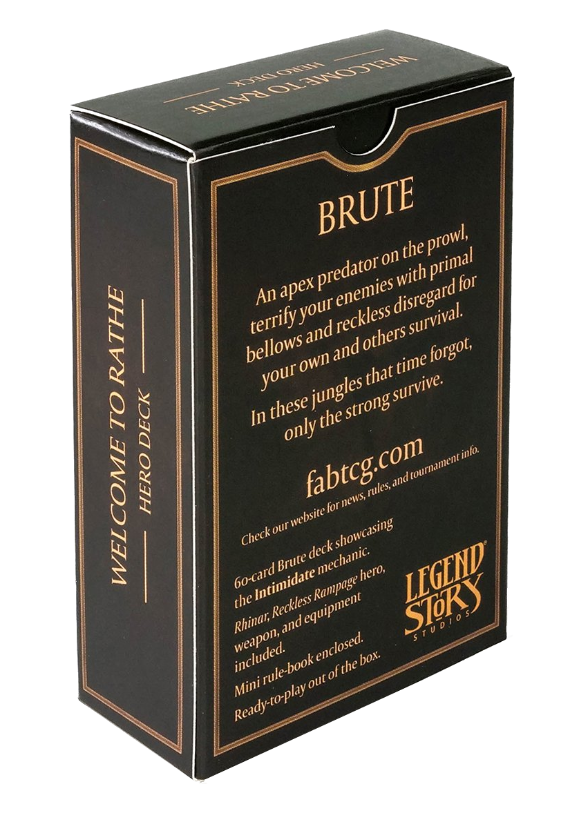 Welcome to Rathe - Hero Deck (Rhinar, Reckless Rampage) | Devastation Store