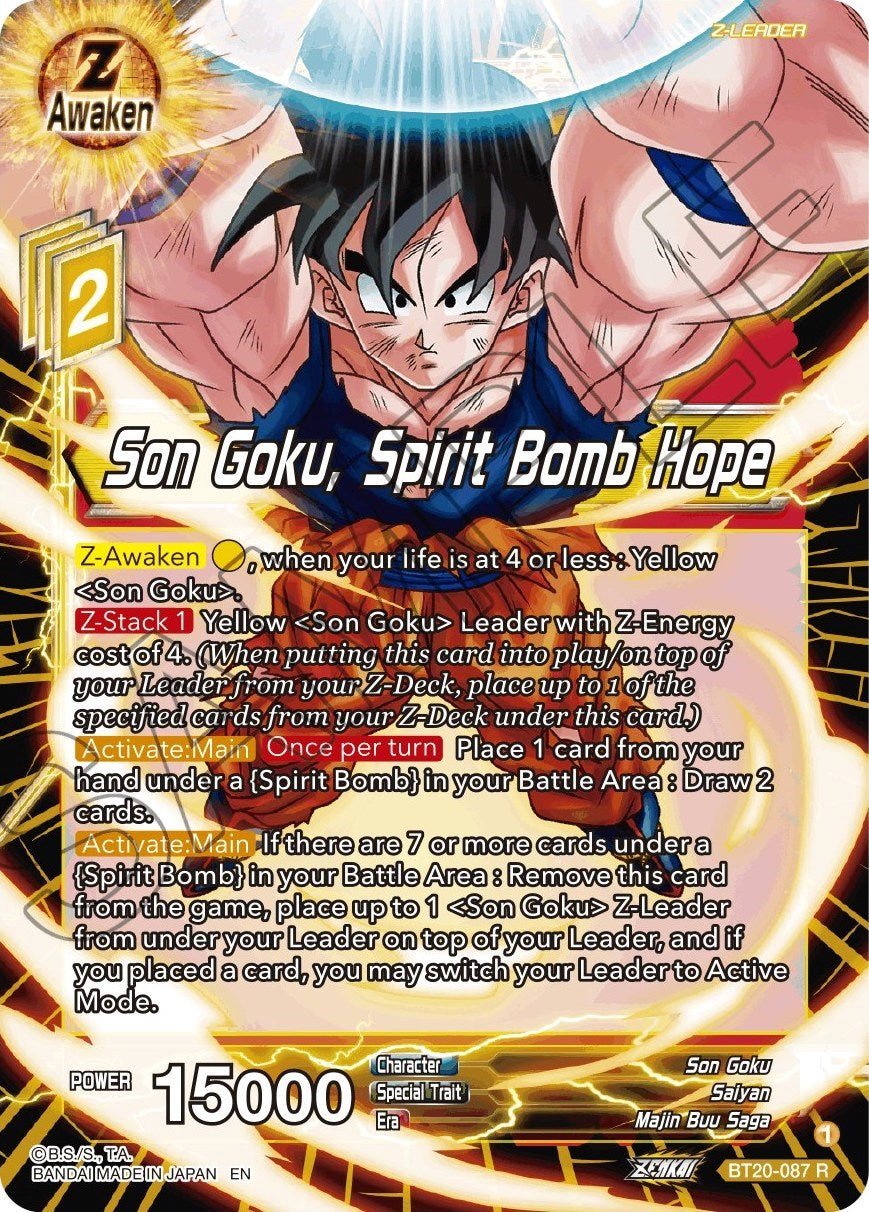 Son Goku, Spirit Bomb Hope (BT20-087) [Power Absorbed] | Devastation Store