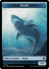 Elemental // Shark Double-Sided Token [Bloomburrow Commander Tokens] | Devastation Store