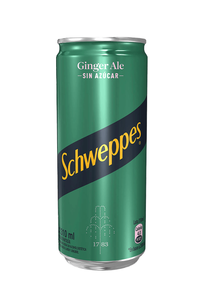 Confites y bebidas - Schweppes
Ginger Ale Sin
Azúcar 310 cc | Devastation Store