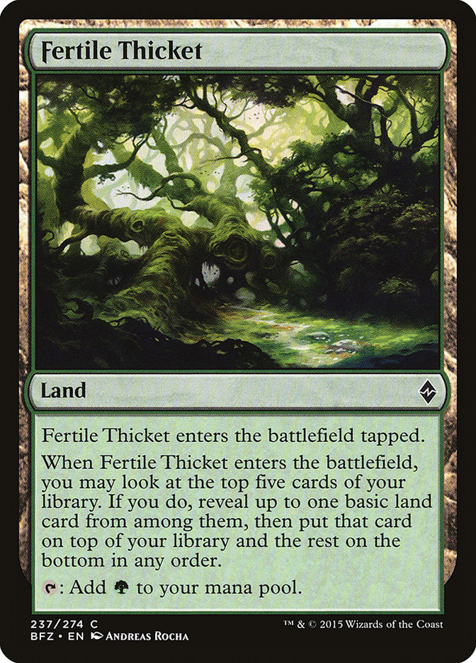 Fertile Thicket [Battle for Zendikar] - Devastation Store | Devastation Store