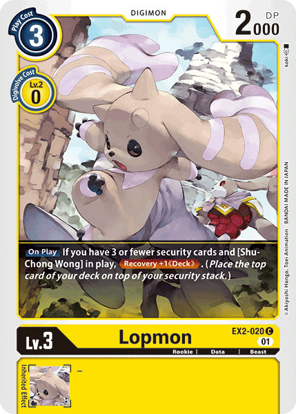 Lopmon [EX2-020] [Digital Hazard] | Devastation Store