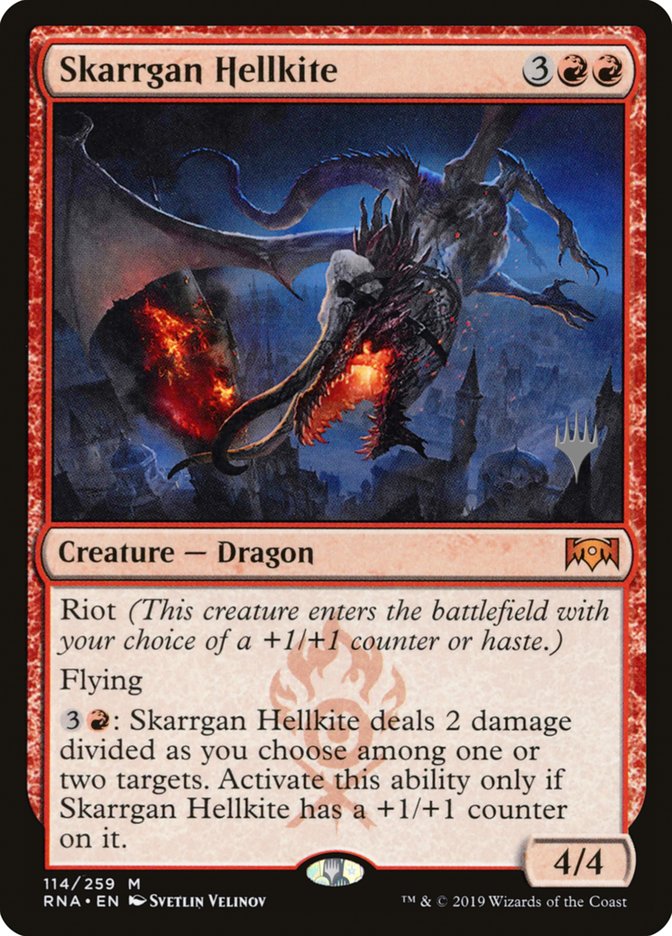 Skarrgan Hellkite (Promo Pack) [Ravnica Allegiance Promos] | Devastation Store