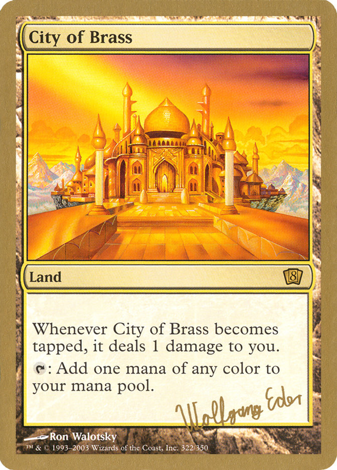 City of Brass (Wolfgang Eder) [World Championship Decks 2003] | Devastation Store