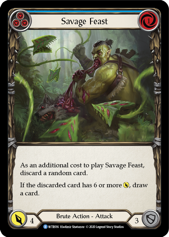 Savage Feast (Blue) [WTR016] Unlimited Edition Normal - Devastation Store | Devastation Store