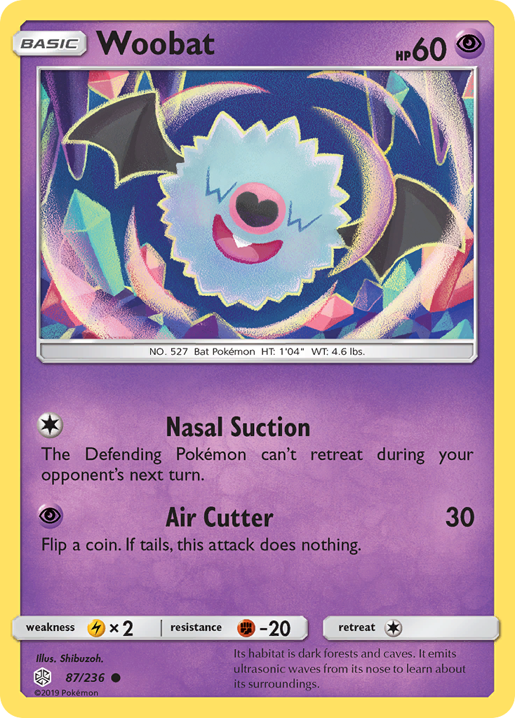 Woobat (87/236) [Sun & Moon: Cosmic Eclipse] | Devastation Store