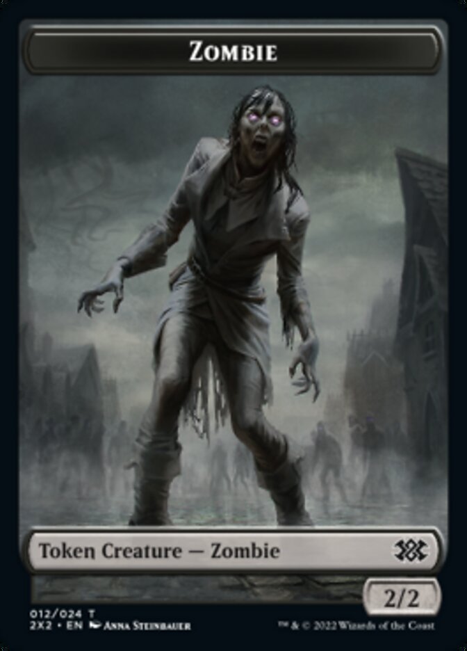 Zombie // Vampire Double-sided Token [Double Masters 2022 Tokens] | Devastation Store