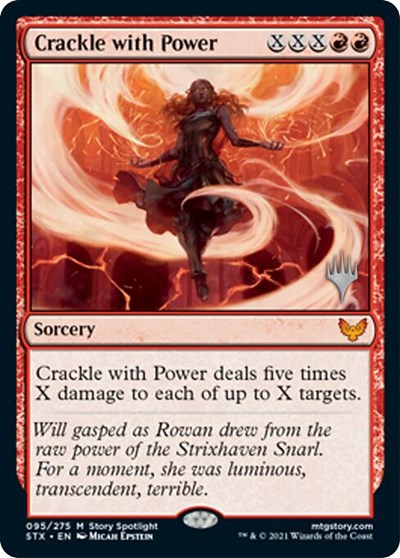 Crackle with Power (Promo Pack) [Strixhaven: School of Mages Promos] | Devastation Store