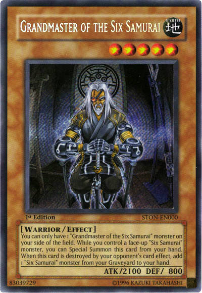 Grandmaster of the Six Samurai [STON-EN000] Secret Rare | Devastation Store