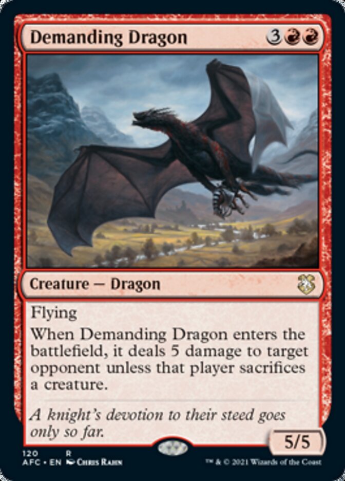 Demanding Dragon [Dungeons & Dragons: Adventures in the Forgotten Realms Commander] | Devastation Store