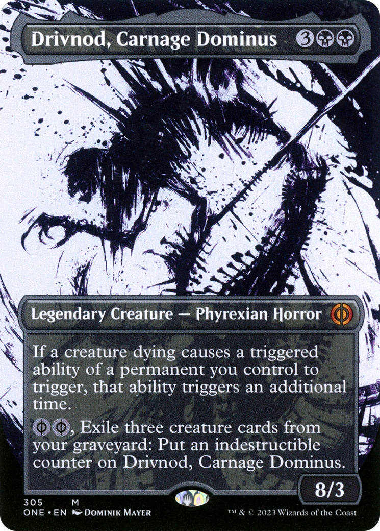Drivnod, Carnage Dominus (Borderless Ichor) [Phyrexia: All Will Be One] | Devastation Store