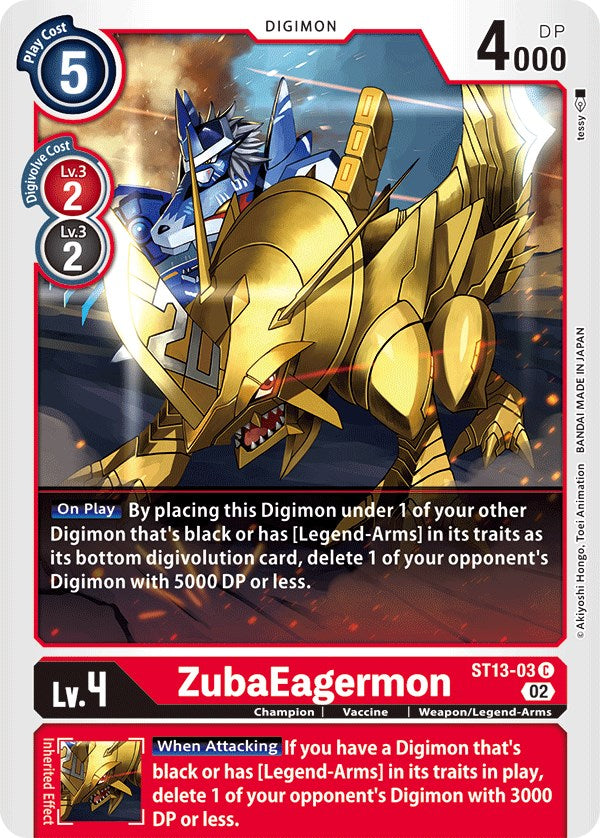 ZubaEagermon [ST13-03] [Starter Deck: Ragnaloardmon] | Devastation Store