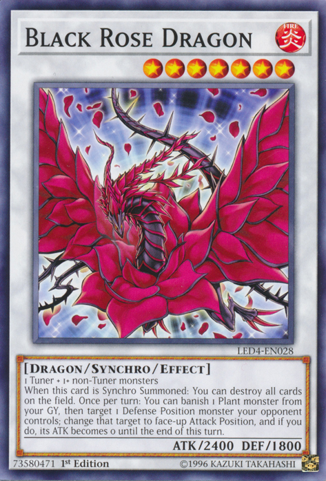 Black Rose Dragon [LED4-EN028] Common | Devastation Store