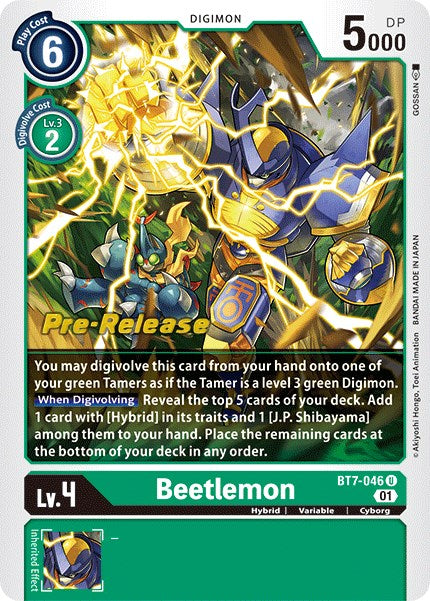 Beetlemon [BT7-046] [Next Adventure Pre-Release Cards] | Devastation Store