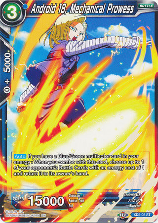 Android 18, Mechanical Prowess [XD2-03] | Devastation Store