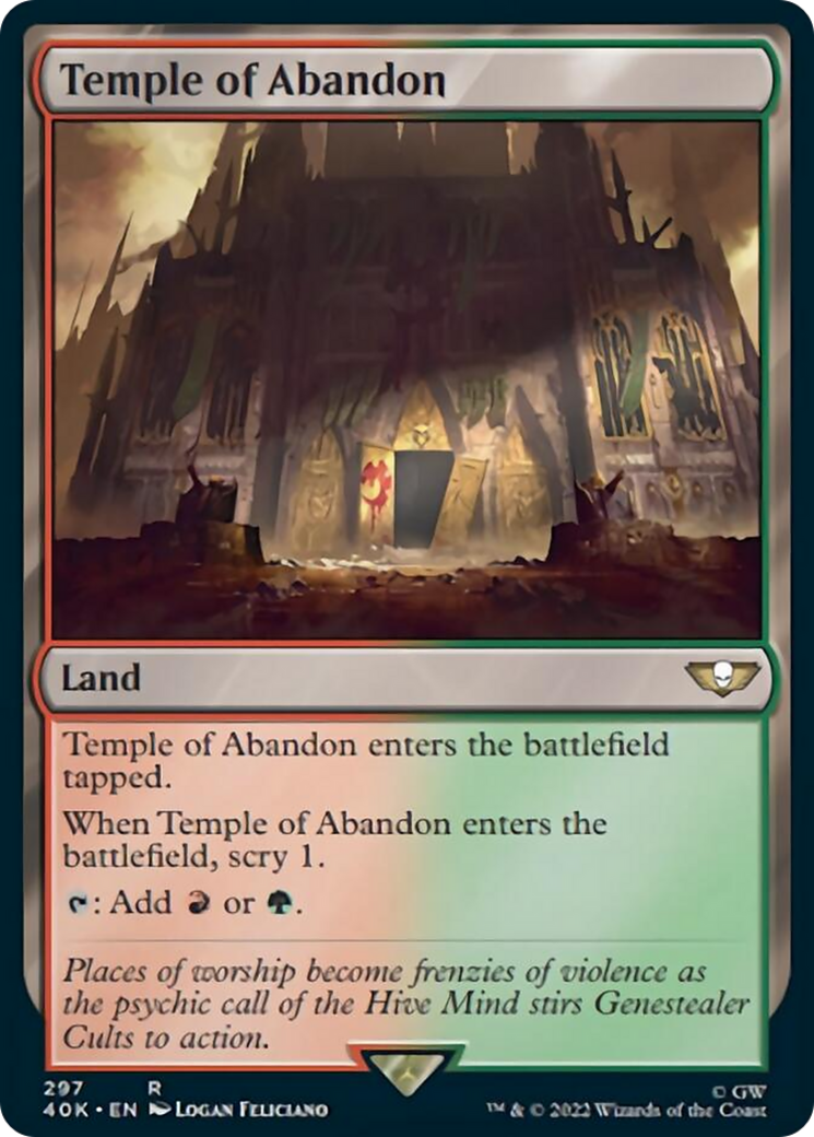 Temple of Abandon (Surge Foil) [Universes Beyond: Warhammer 40,000] | Devastation Store