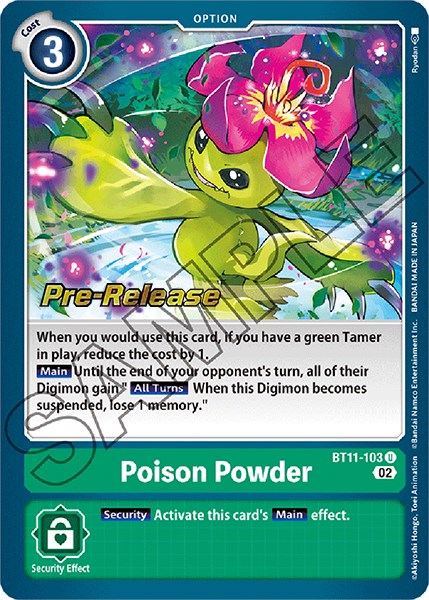 Poison Powder [BT11-103] [Dimensional Phase Pre-Release Promos] | Devastation Store