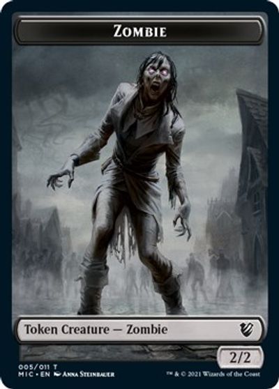 Zombie (005 MIC) // Zombie (005 MID) [Innistrad: Midnight Hunt Commander] | Devastation Store