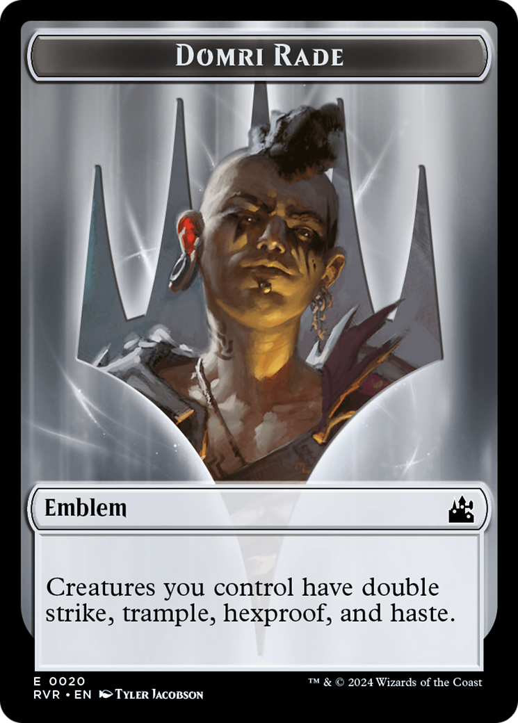 Domri Rade Emblem [Ravnica Remastered Tokens] | Devastation Store