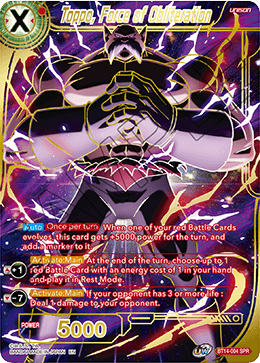 Toppo, Force of Obliteration (SPR) (BT14-004) [Cross Spirits] | Devastation Store