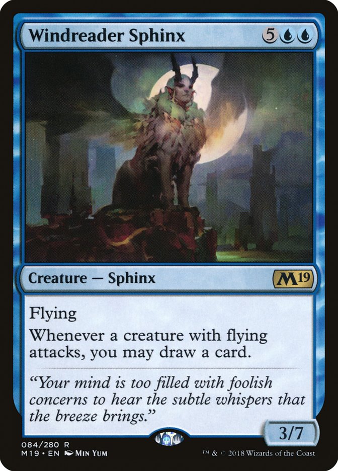 Windreader Sphinx [Core Set 2019] | Devastation Store