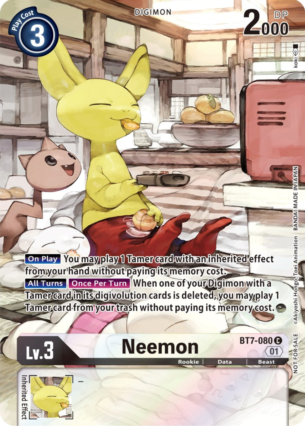 Neemon [BT7-080] (2nd Anniversary Frontier Card) [Next Adventure Promos] | Devastation Store