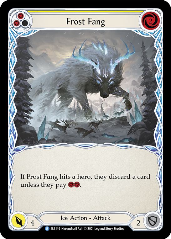 Frost Fang (Yellow) [ELE149] (Tales of Aria)  1st Edition Normal | Devastation Store