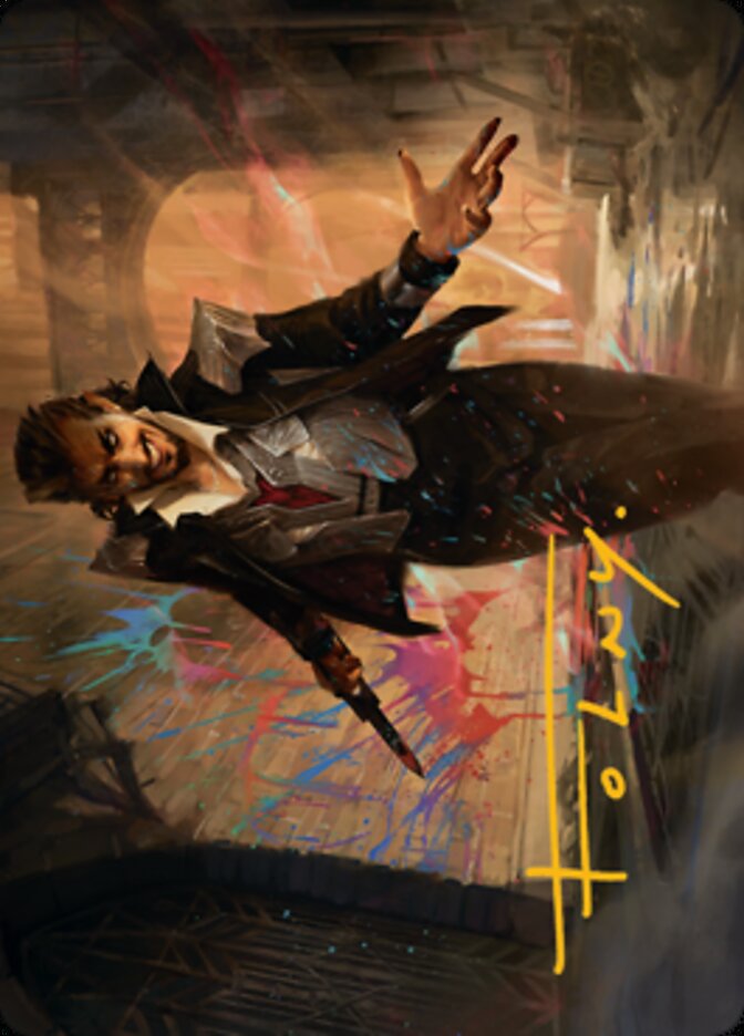 Anhelo, the Painter Art Card (Gold-Stamped Signature) [Streets of New Capenna Art Series] | Devastation Store