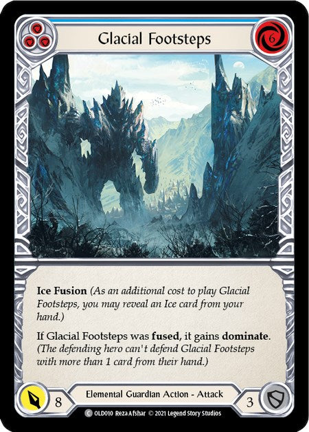 Glacial Footsteps (Blue) [OLD010] (Tales of Aria Oldhim Blitz Deck)  1st Edition Normal | Devastation Store