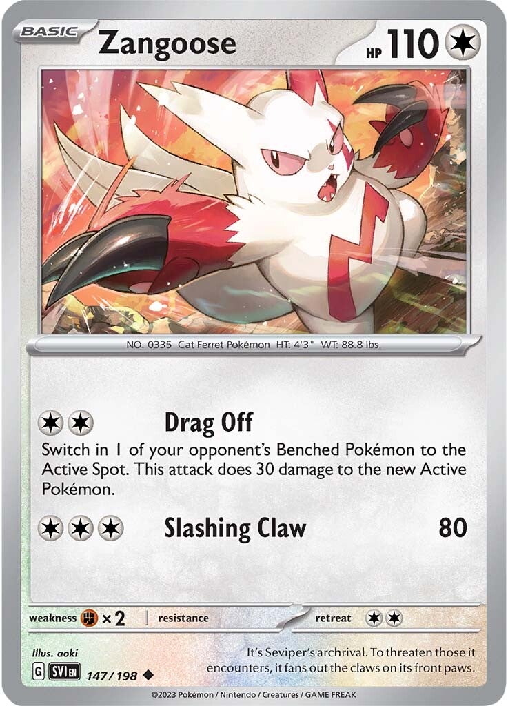 Zangoose (147/198) [Scarlet & Violet: Base Set] | Devastation Store