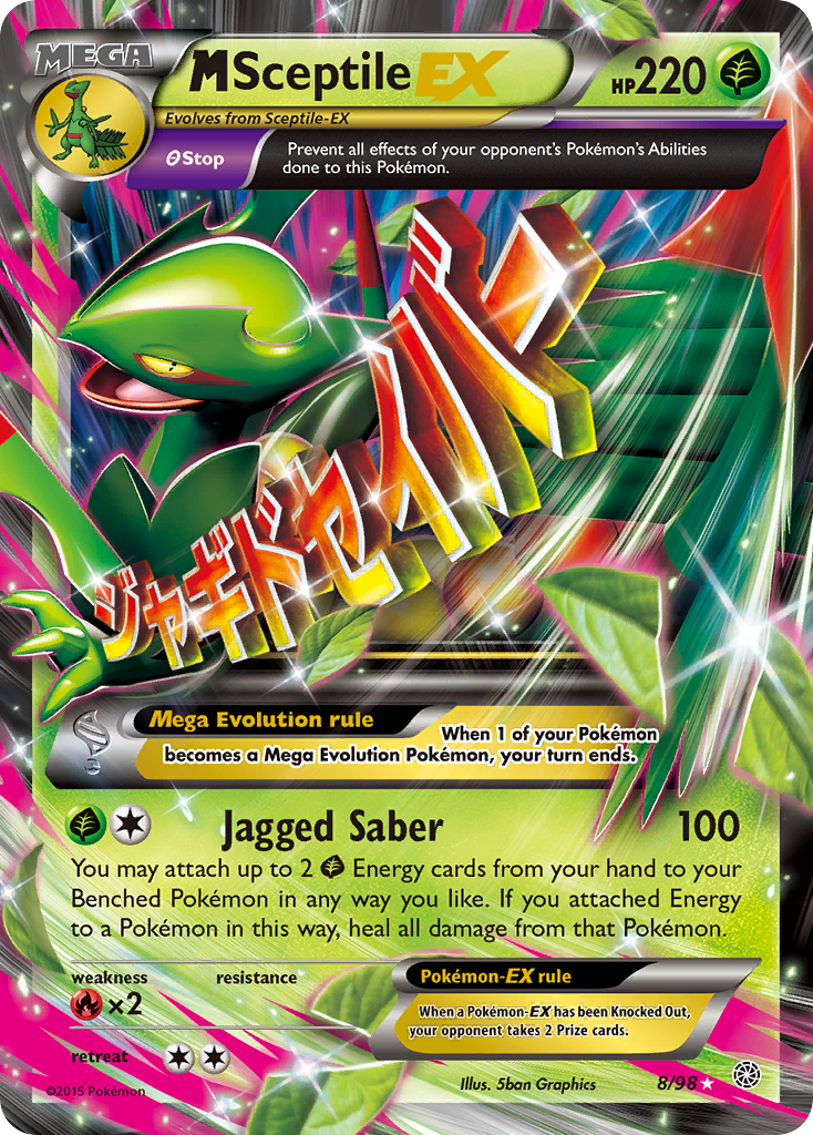 M Sceptile EX (8/98) [XY: Ancient Origins] | Devastation Store