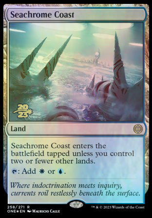 Seachrome Coast [Phyrexia: All Will Be One Prerelease Promos] | Devastation Store