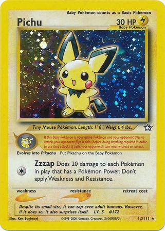 Pichu (12/111) [Neo Genesis Unlimited] | Devastation Store