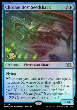 Chrome Host Seedshark [March of the Machine Prerelease Promos] | Devastation Store