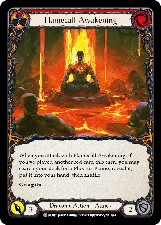 Flamecall Awakening [FAI012] (Uprising Fai Blitz Deck) | Devastation Store