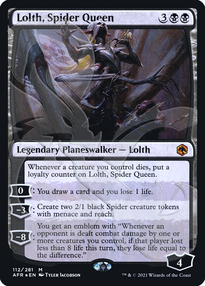 Lolth, Spider Queen (Ampersand Promo) [Dungeons & Dragons: Adventures in the Forgotten Realms Promos] | Devastation Store