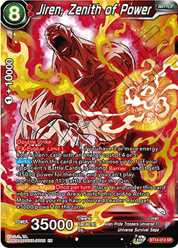 Jiren, Zenith of Power (BT14-014) [Cross Spirits] | Devastation Store