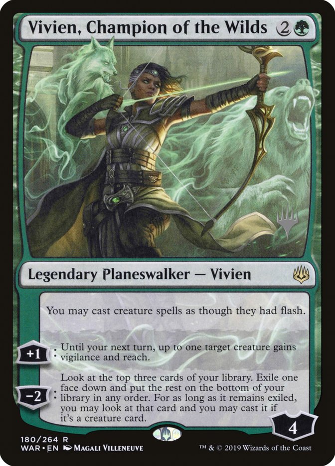 Vivien, Champion of the Wilds (Promo Pack) [War of the Spark Promos] | Devastation Store