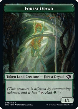 Powerstone // Forest Dryad Double-Sided Token [The Brothers' War Tokens] | Devastation Store