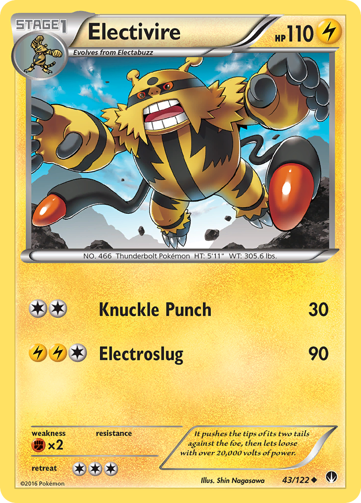 Electivire (43/122) [XY: BREAKpoint] | Devastation Store