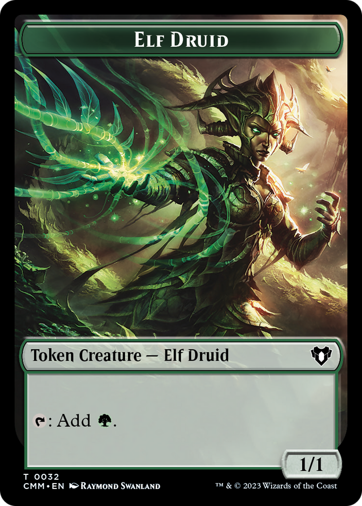 Elf Druid Token [Commander Masters Tokens] | Devastation Store