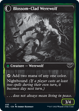 Weaver of Blossoms // Blossom-Clad Werewolf [Innistrad: Double Feature] | Devastation Store