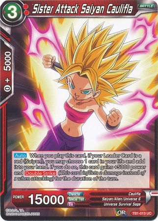 Sister Attack Saiyan Caulifla [TB1-013] | Devastation Store