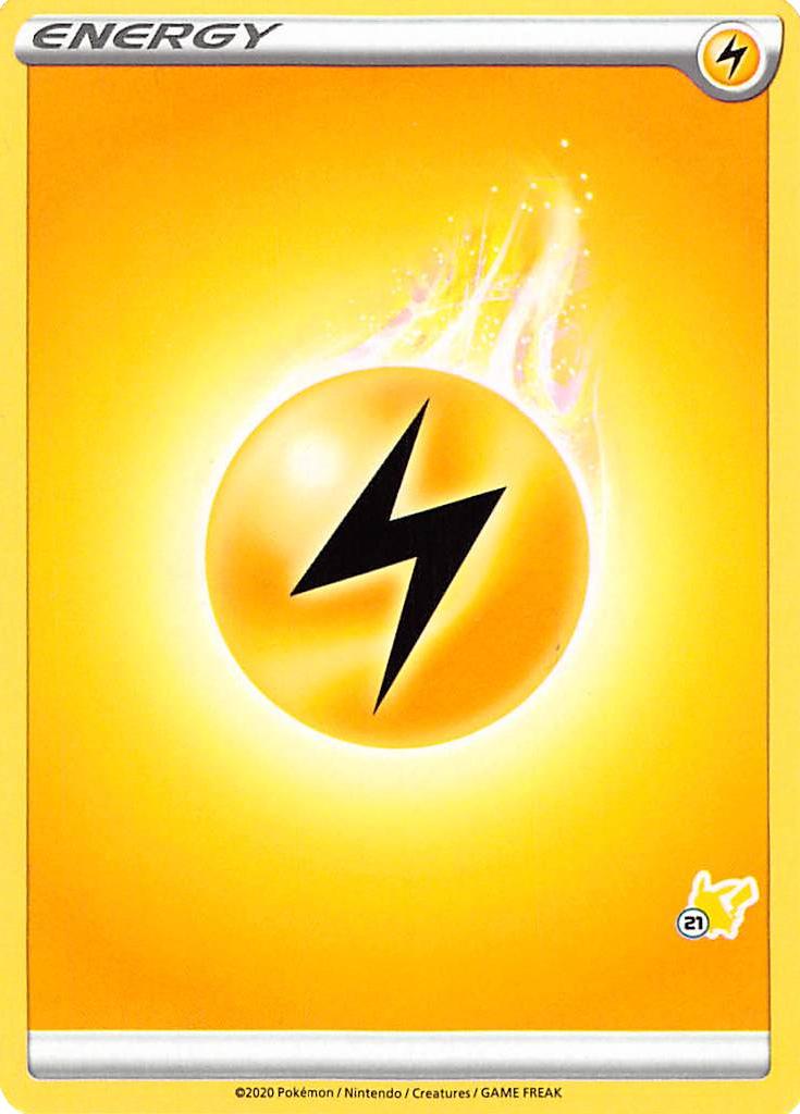 Lightning Energy (Pikachu Stamp #21) [Battle Academy 2022] | Devastation Store