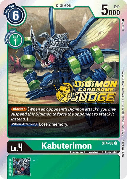 Kabuterimon [ST4-08] (Judge Pack 1) [Starter Deck: Giga Green Promos] | Devastation Store