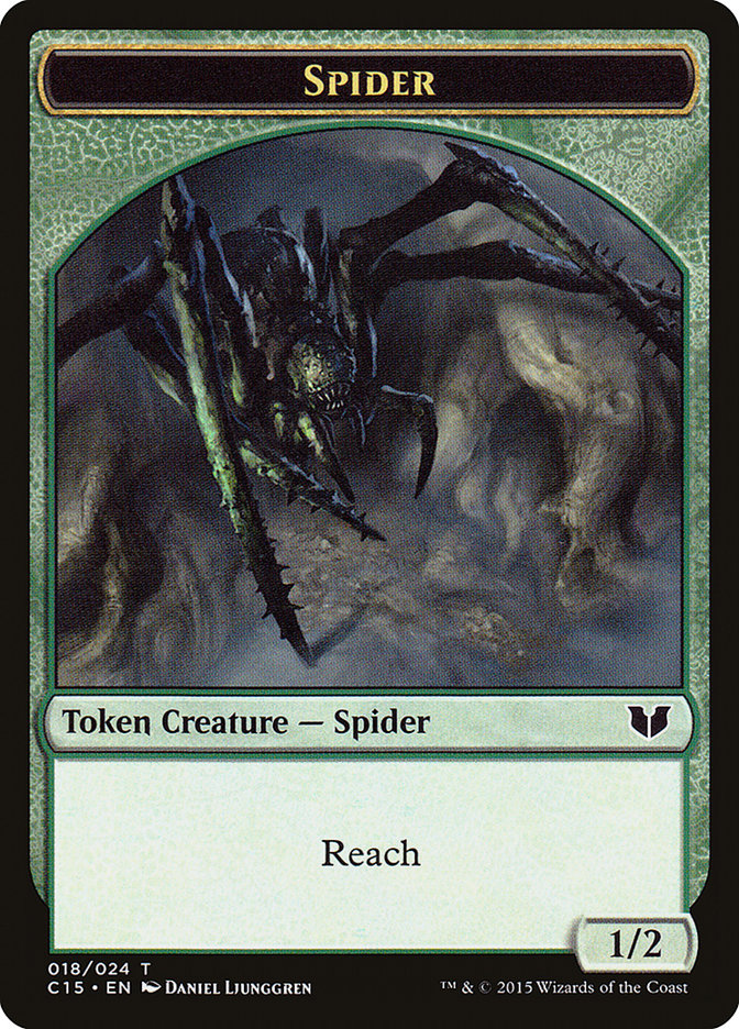 Bear // Spider Double-Sided Token [Commander 2015 Tokens] | Devastation Store
