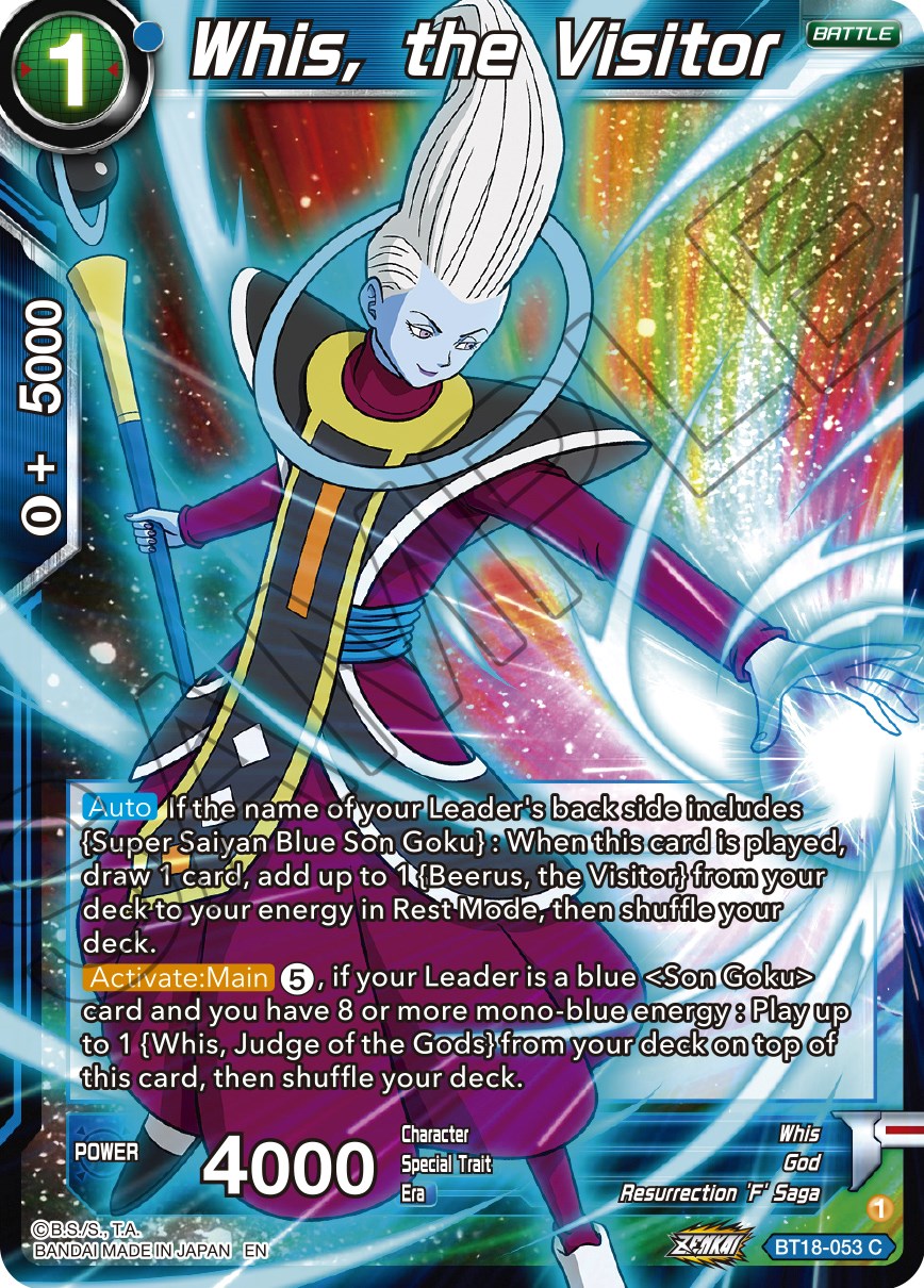 Whis, the Visitor (BT18-053) [Dawn of the Z-Legends] | Devastation Store